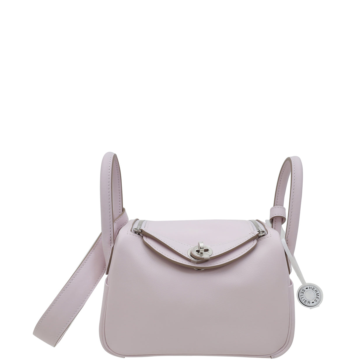 Hermes Mauve Pale Mini Lindy Verso Bag-Hermes-THE CLOSET