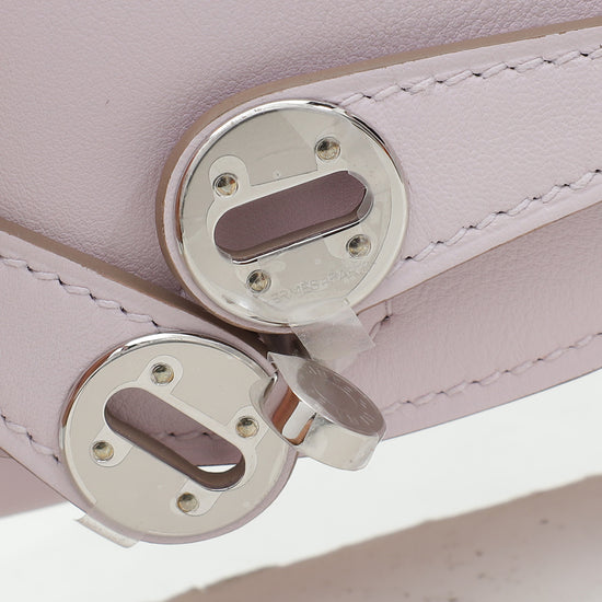 Hermes Mauve Pale Mini Lindy Verso Bag