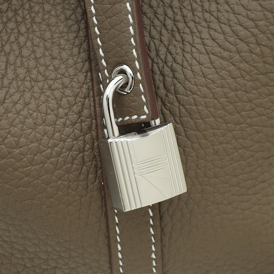 Hermes Etoupe Picotin Lock 18 Bag