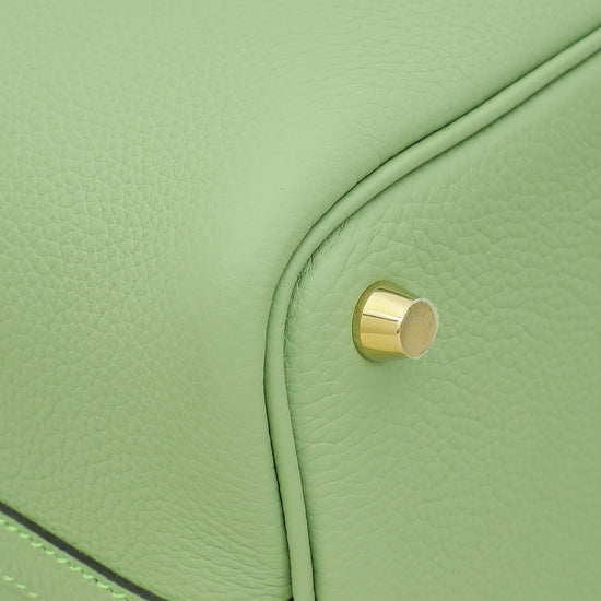 Hermes Vert Criquet Picotin Lock 18 Bag