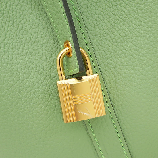 Hermes Vert Criquet Picotin Lock 18 Bag