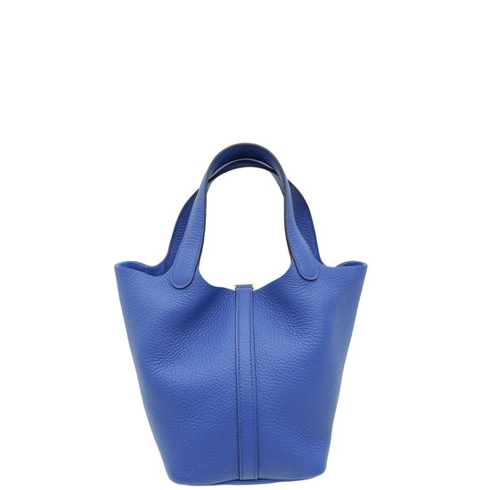 Hermes Electric Blue Picotin Lock 18 Bag