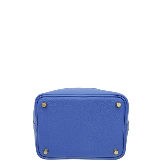 Hermes Electric Blue Picotin Lock 18 Bag