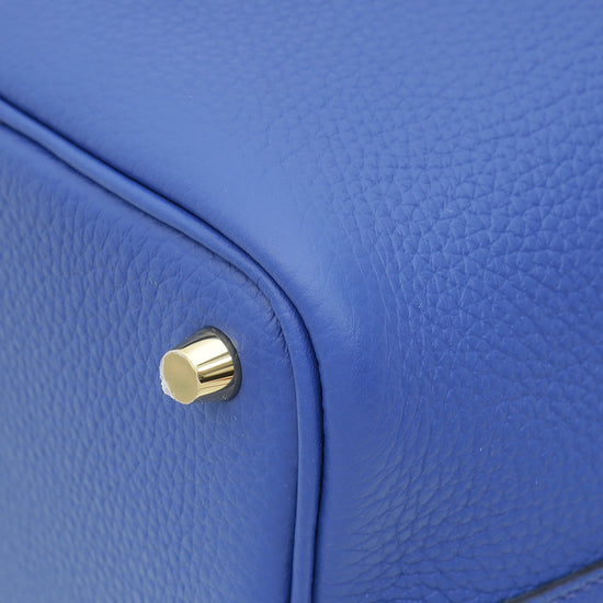 Hermes Electric Blue Picotin Lock 18 Bag