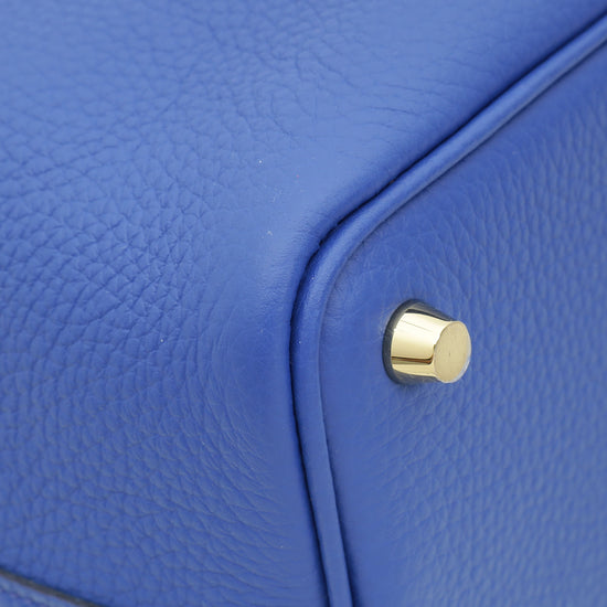 Hermes Electric Blue Picotin Lock 18 Bag