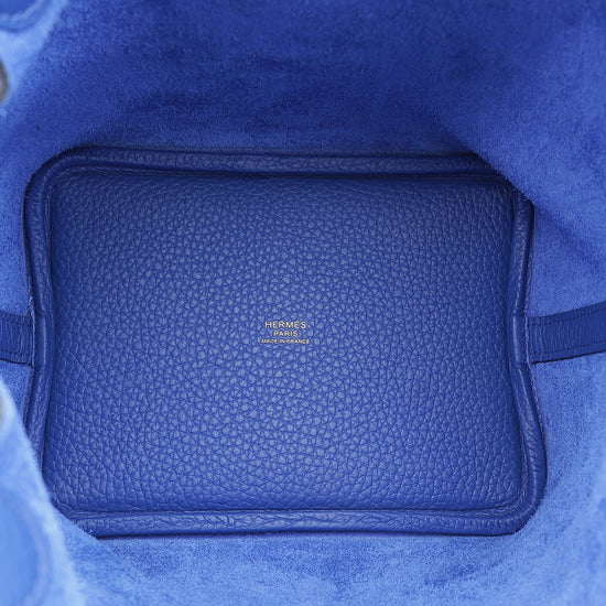 Hermes Electric Blue Picotin Lock 18 Bag