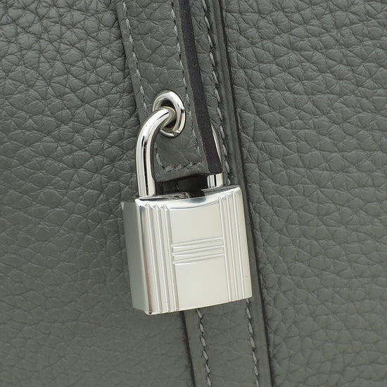 Hermes Gris Meyer Picotin Lock 18 Bag