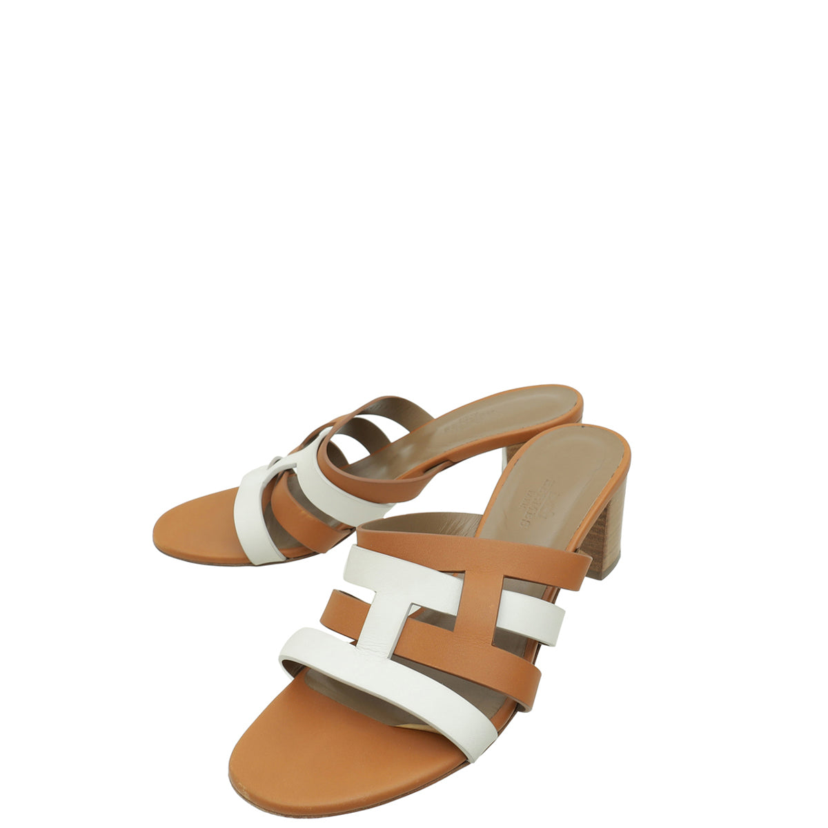 Hermes Bicolor Amica Sandal 38