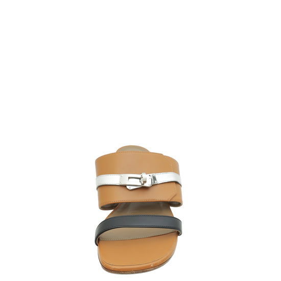 Hermes Bicolor Avenue Sandal 38