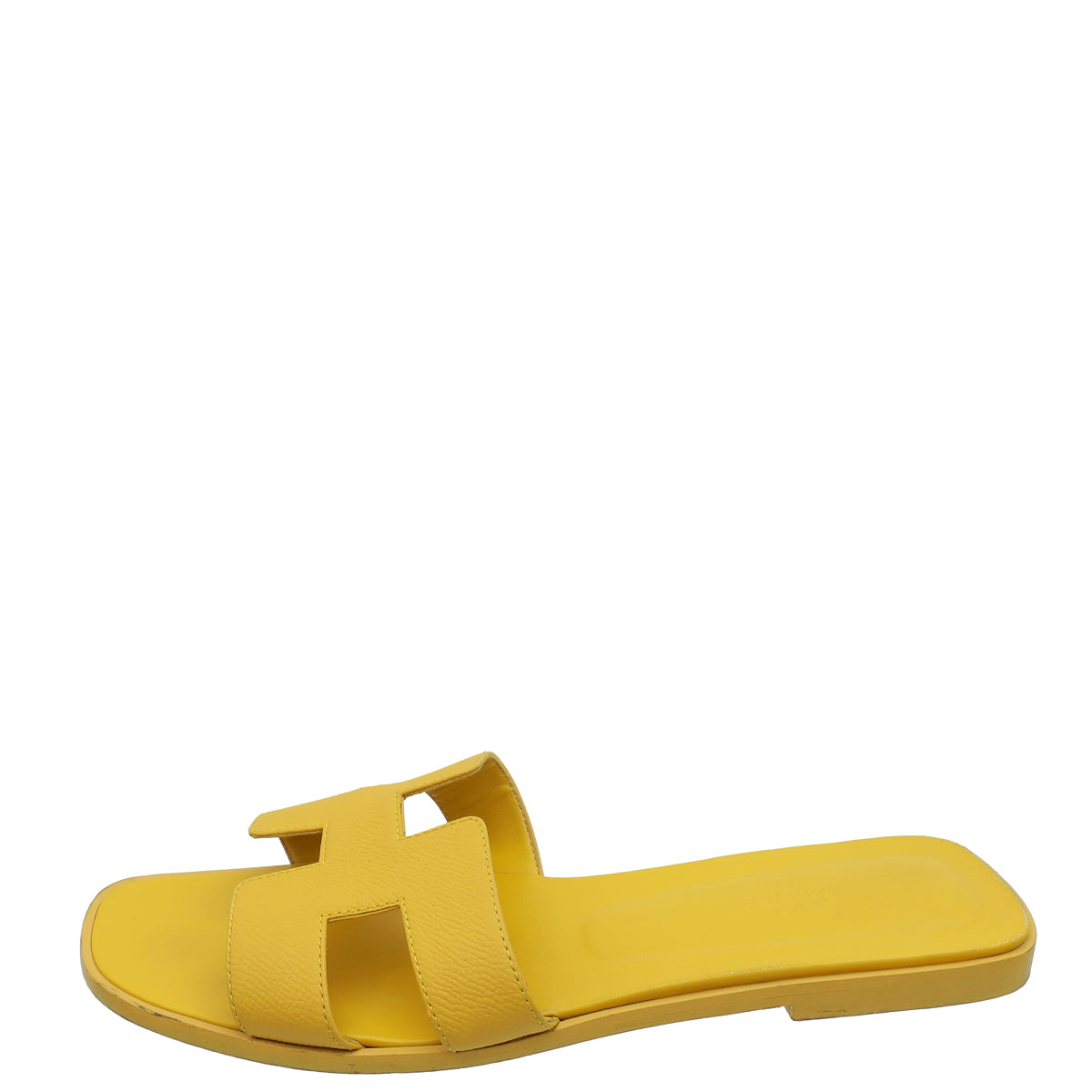 Hermes Jaune Topaze Oran Sandal 40.5