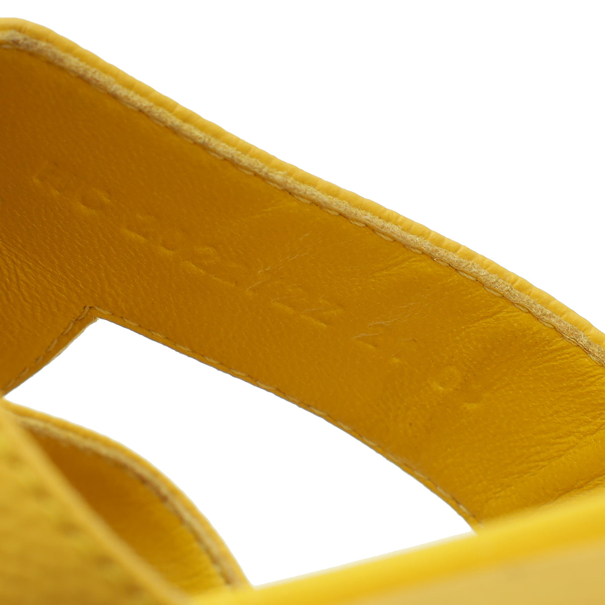 Hermes Jaune Topaze Oran Sandal 40.5