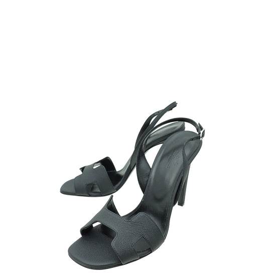 Hermes Noir Holy 105 Sandal 39.5