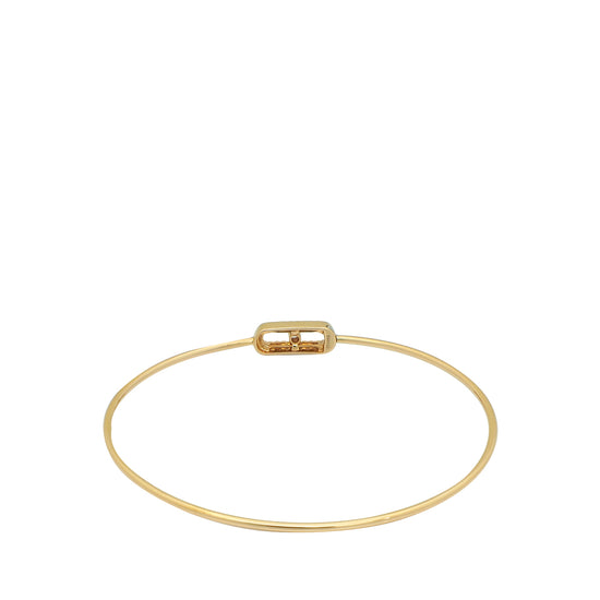 Messika 18K Pink Gold Move Uno Diamond Pavé Flex Bangle