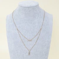 Messika 18K Pink Gold Diamond Move Uno Two-Row Pave Necklace