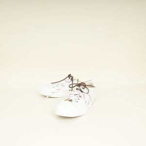 Miu Miu Ivory Denim Low Top Sneaker 39.5