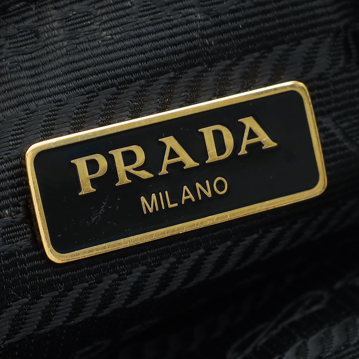 Prada Black Quilted Re-Nylon Pouch