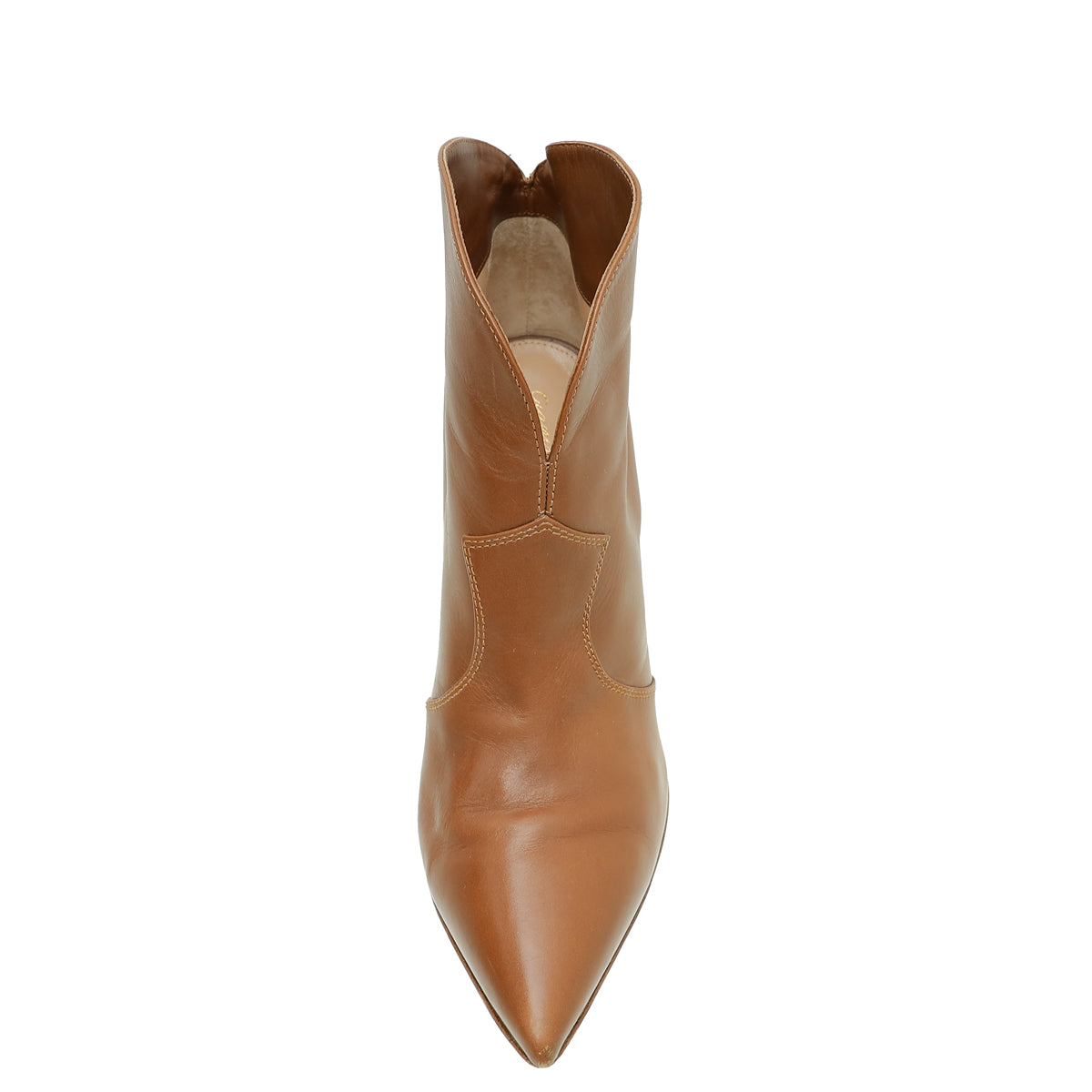 Gianvito Rossi Brown Pointed Ankle High Boot 40