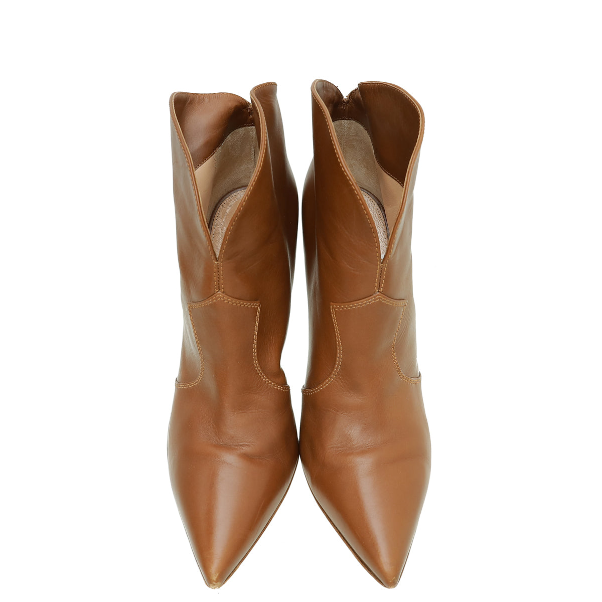 Gianvito Rossi Brown Pointed Ankle High Boot 40