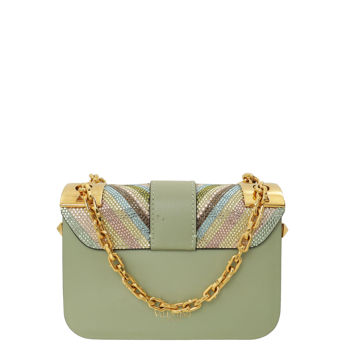 Valentino Multicolor Crystal Native Couture B-Rockstud Bag-Valentino-THE CLOSET