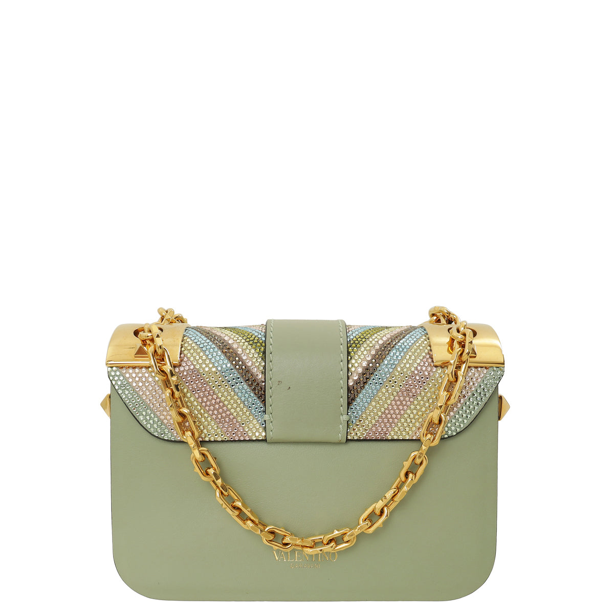 Valentino Multicolor Crystal Native Couture B-Rockstud Bag