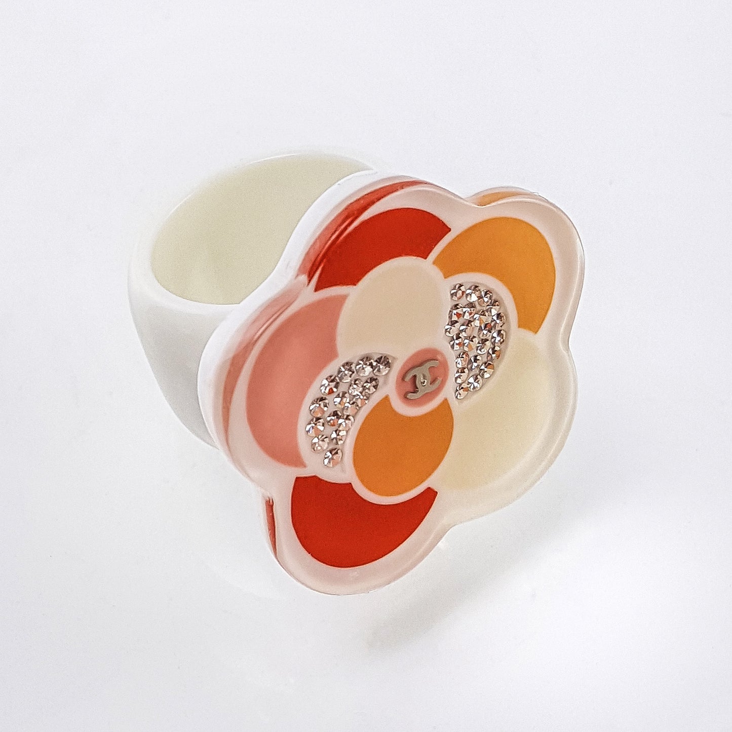 Chanel Camellia Multicolor Ring Small-Chanel-THE CLOSET