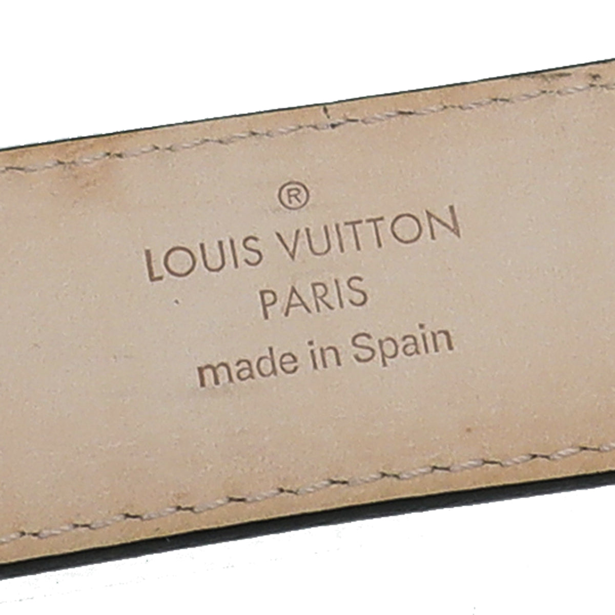 Louis Vuitton Black V Essential 30mm Belt 34