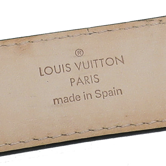 Louis Vuitton Black V Essential 30mm Belt 34