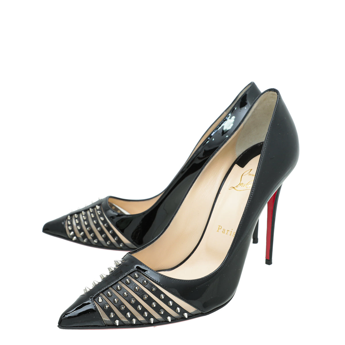 Christian Louboutin Black Bareta 100 Pump 40-Christian Louboutin-THE CLOSET