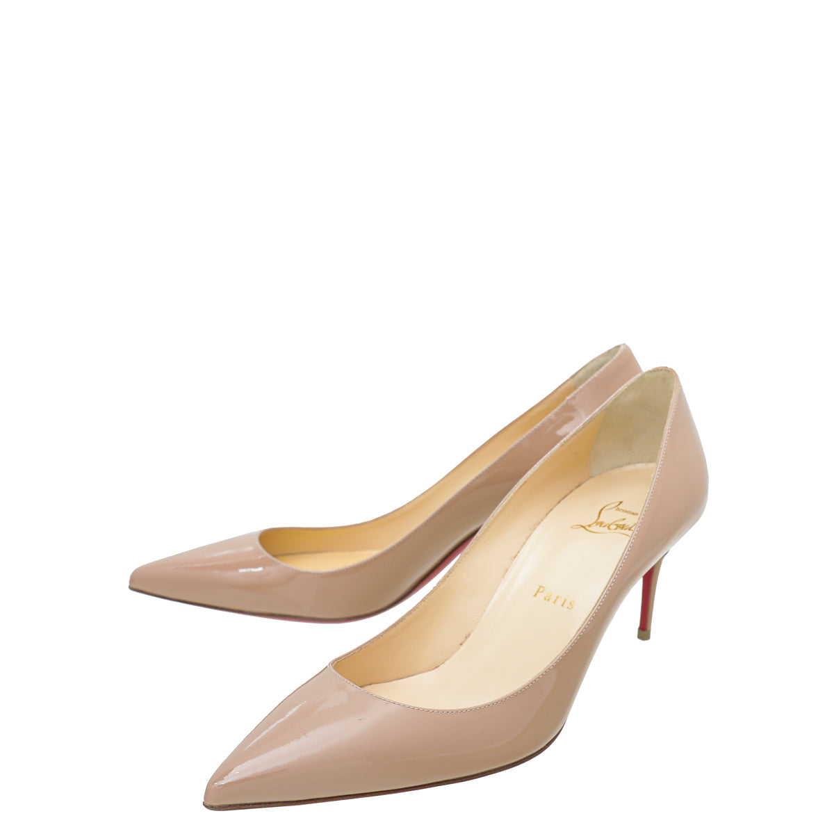 Christian Louboutin Nude Kate 70 Pumps 38.5-Christian Louboutin-THE CLOSET