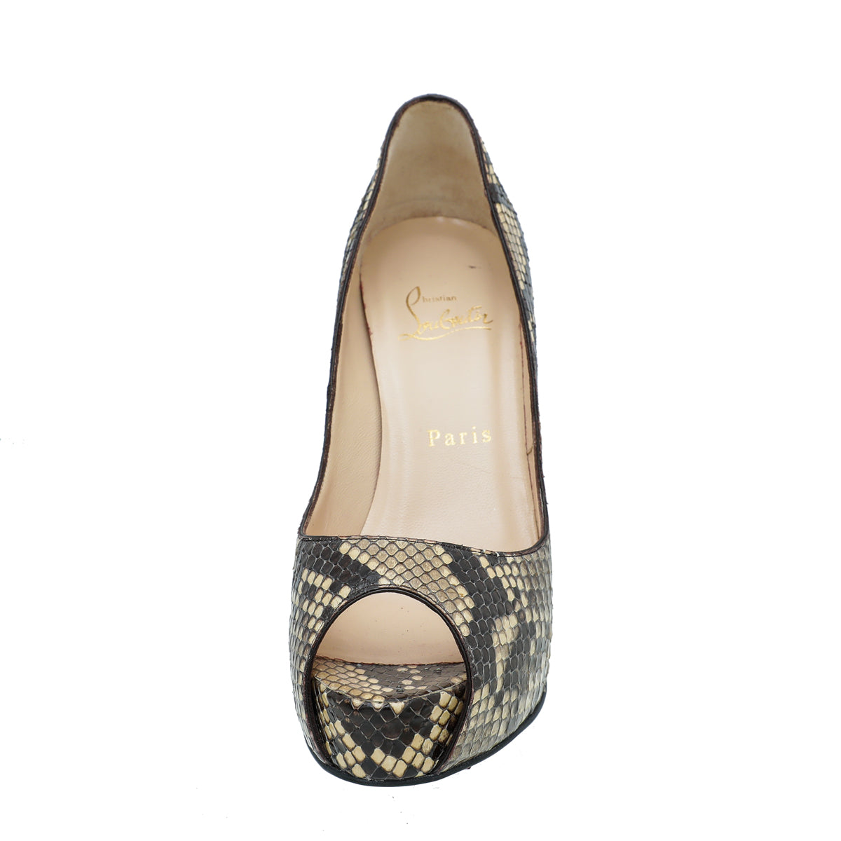 Christian Louboutin Bicolor Python New Very Prive Pump 36-Christian Louboutin-THE CLOSET
