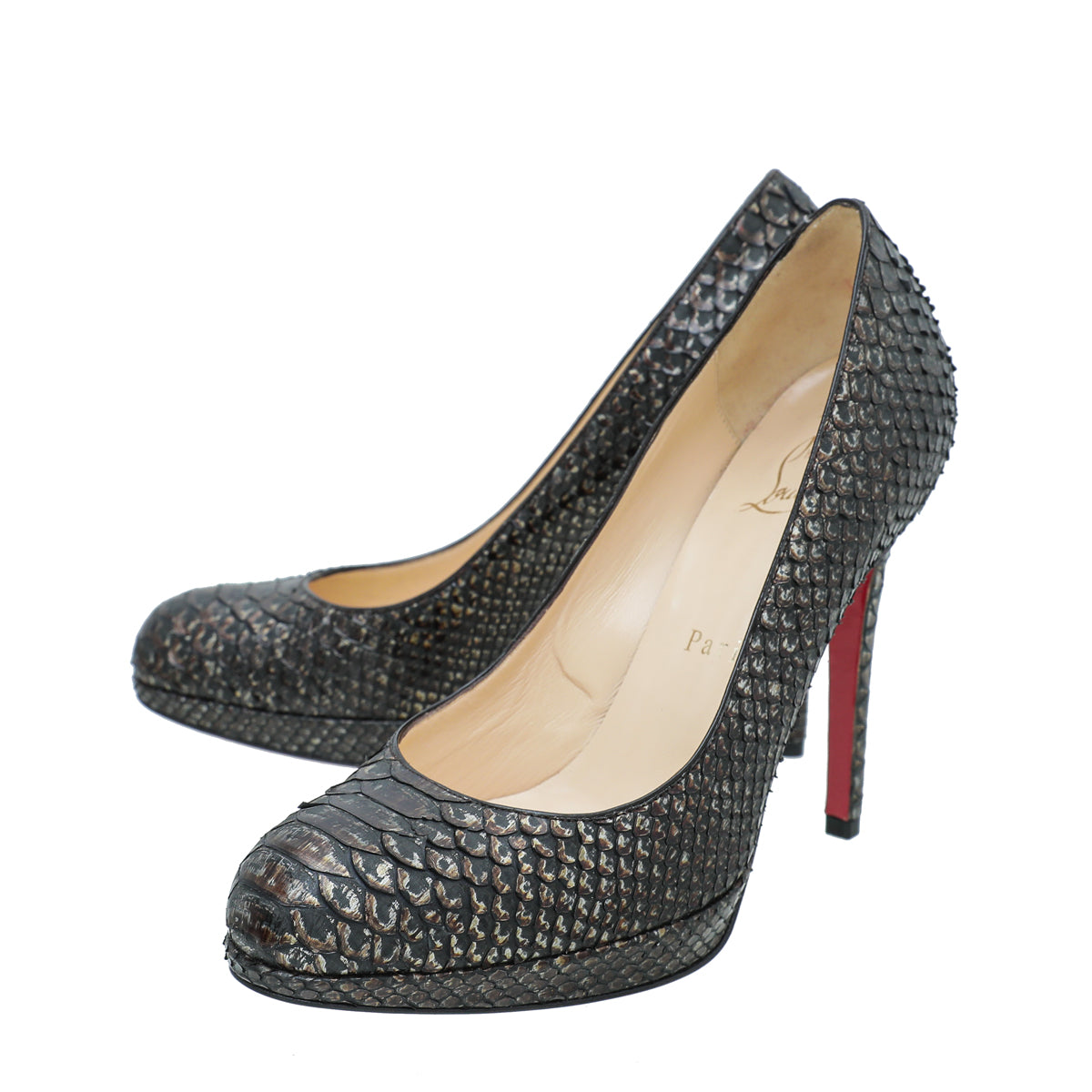 Christian Louboutin Bicolor Python New Simple Pump 36.5-Christian Louboutin-THE CLOSET