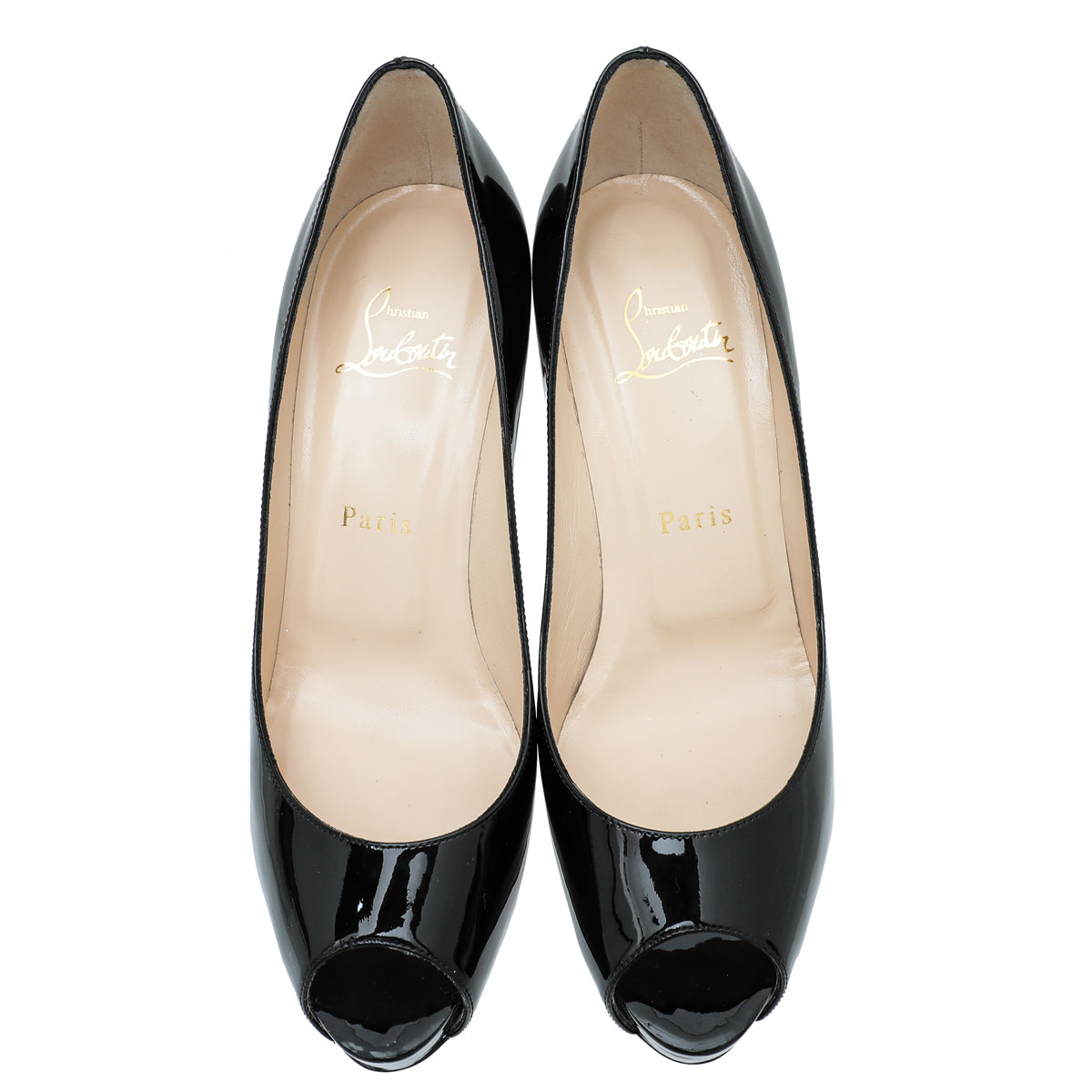 Christian Louboutin Black New Very Prive 100 Pumps 38.5