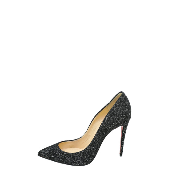 Christian Louboutin Bicolor Mesh Glittered Pigalle Pumps 37
