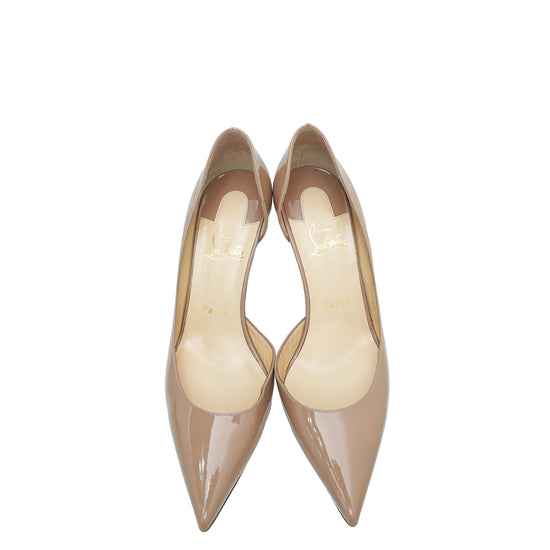 Christian Louboutin Nude Iriza 70 Pumps 38