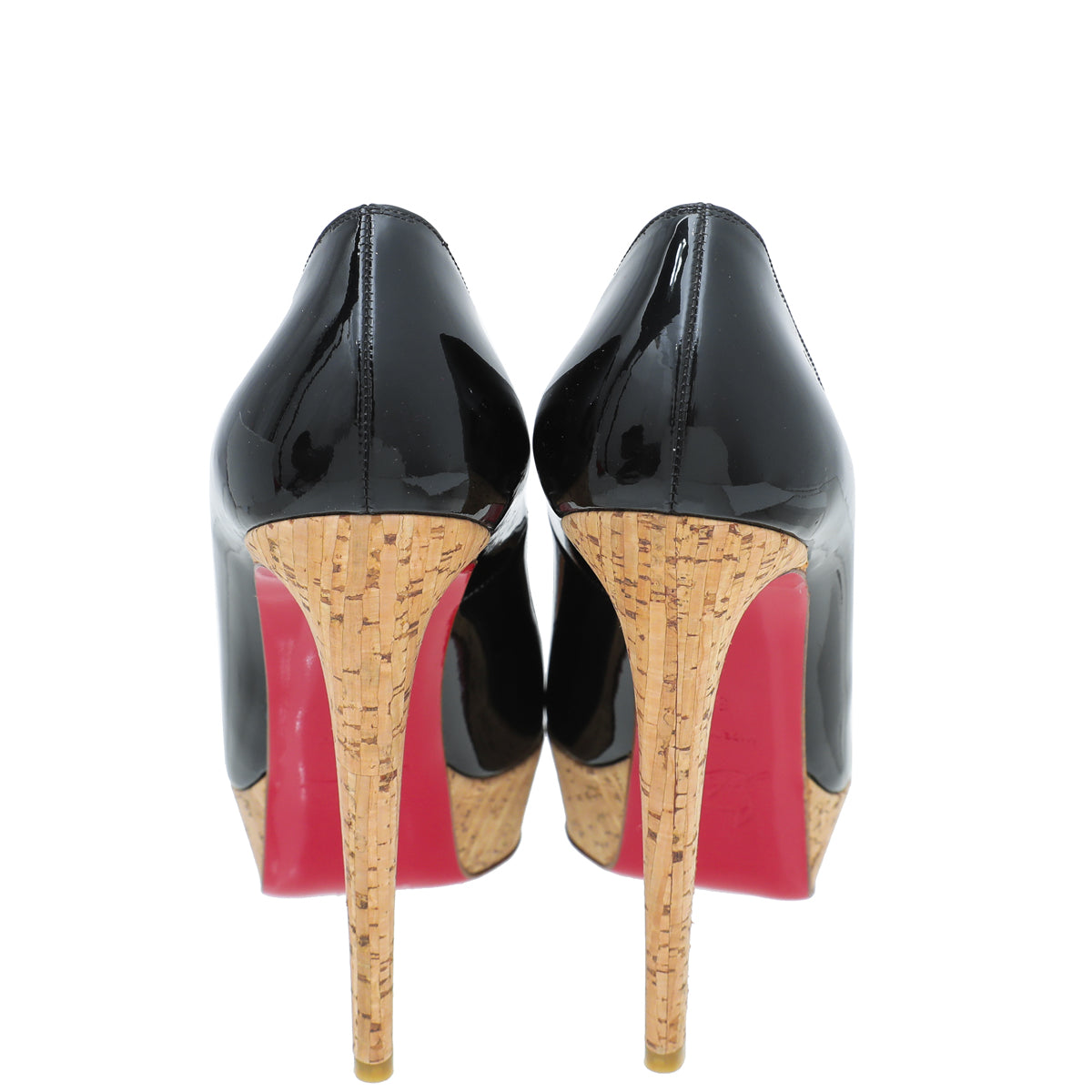 Load image into Gallery viewer, Christian Louboutin Bicolor Bianca Cork Pumps 37
