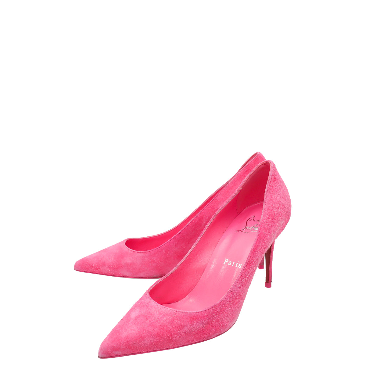 Christian Louboutin Hot Pink Veau Velours Kate 85 Pumps 36-Christian Louboutin-THE CLOSET