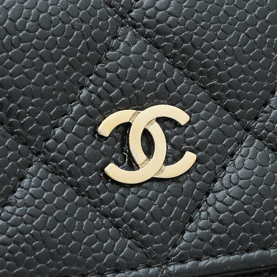 Chanel Black CC Classic Flap Wallet