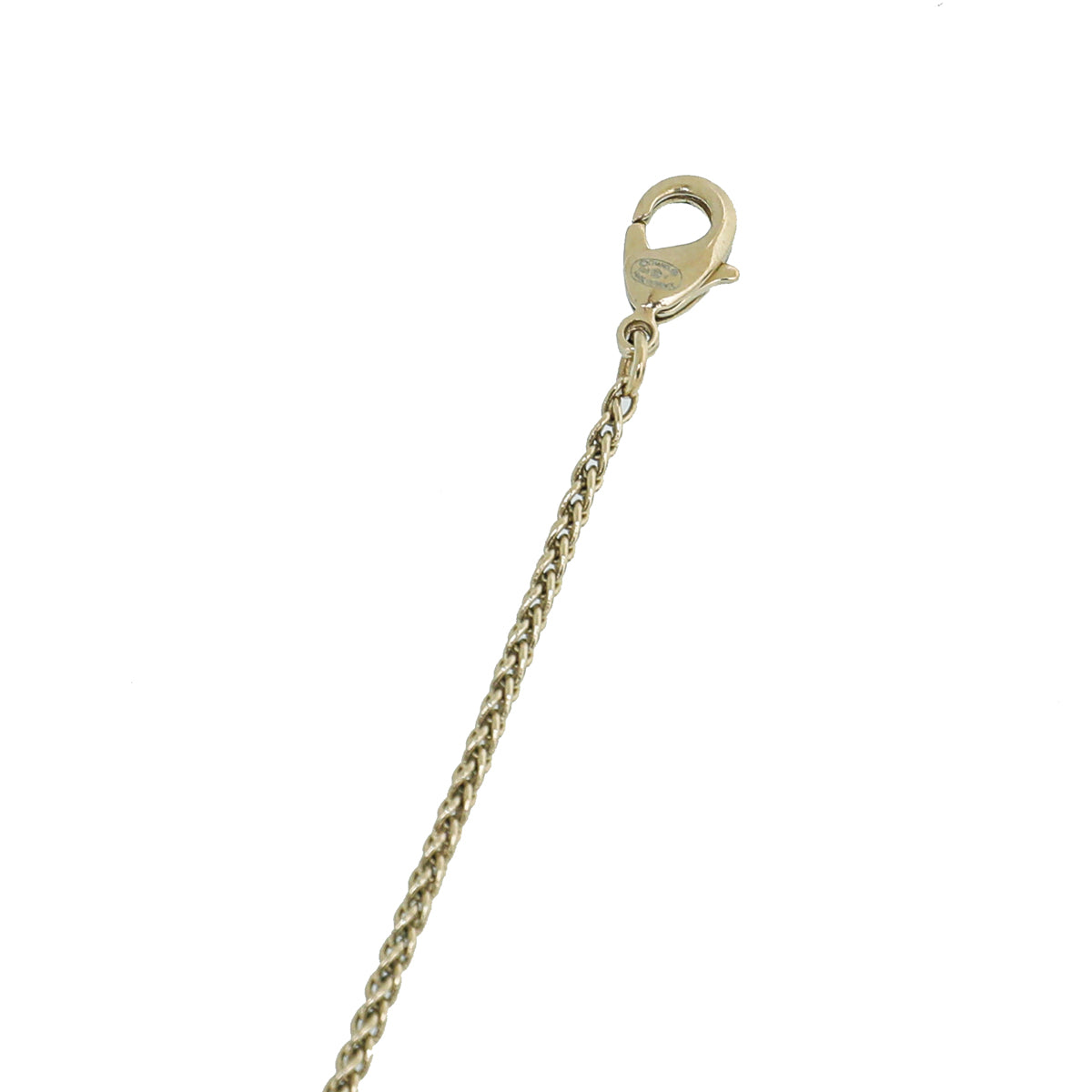Chanel Gold CC Pearl Pendant Necklace