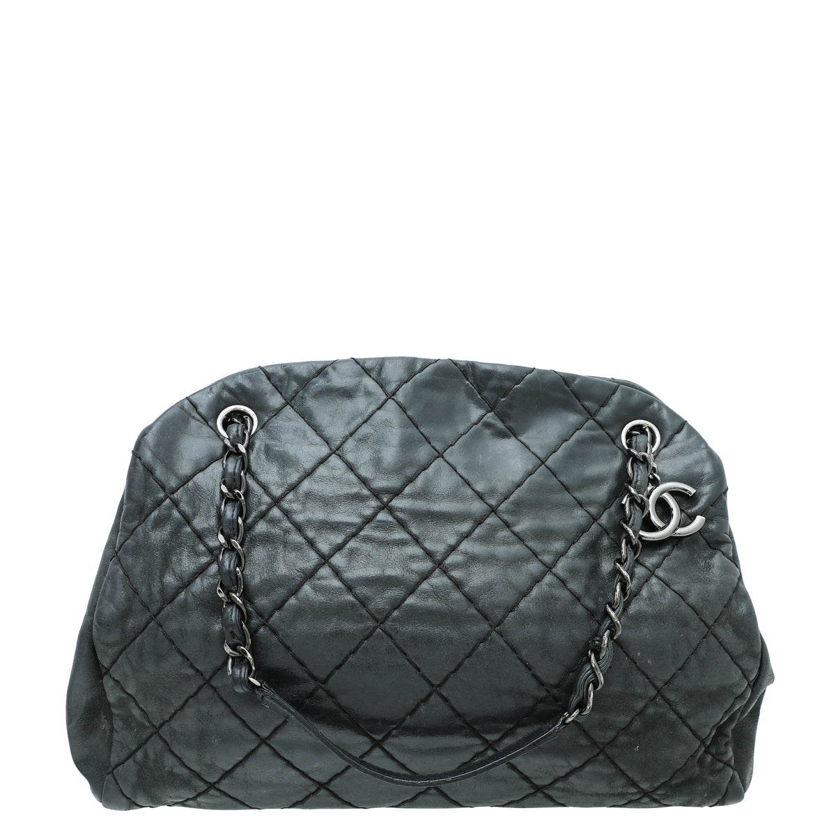 Chanel Black Just Mademoiselle Bowler Medium Bag-Chanel-THE CLOSET