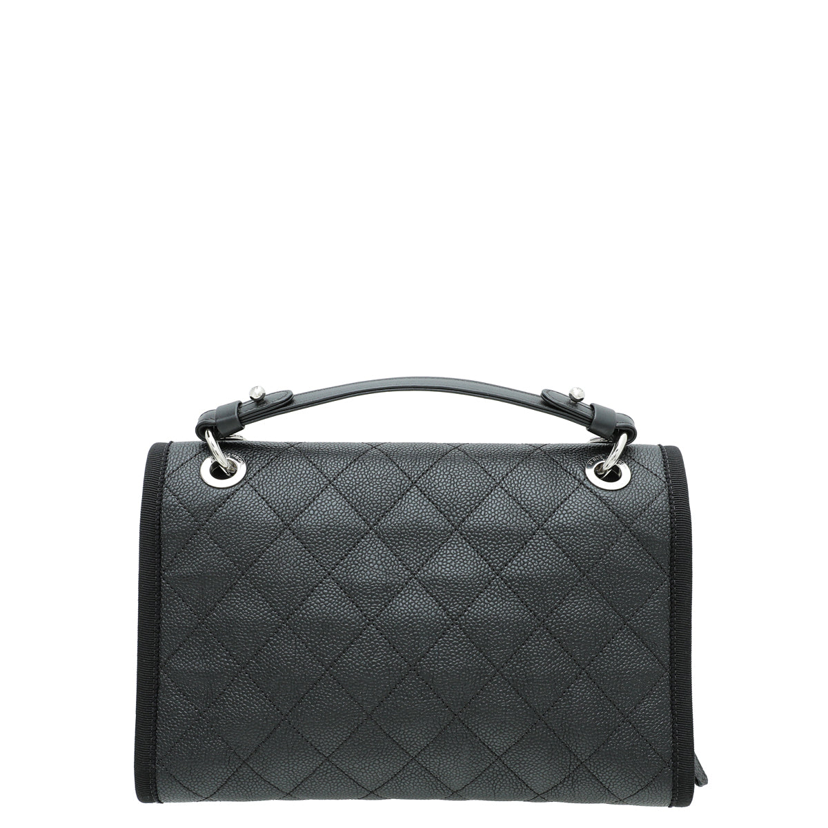 Chanel Black CC Top Handle Flap Bag-Chanel-THE CLOSET