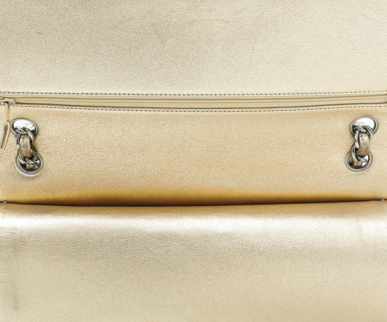 Chanel Gold CC Classic Double Flap Jumbo Bag