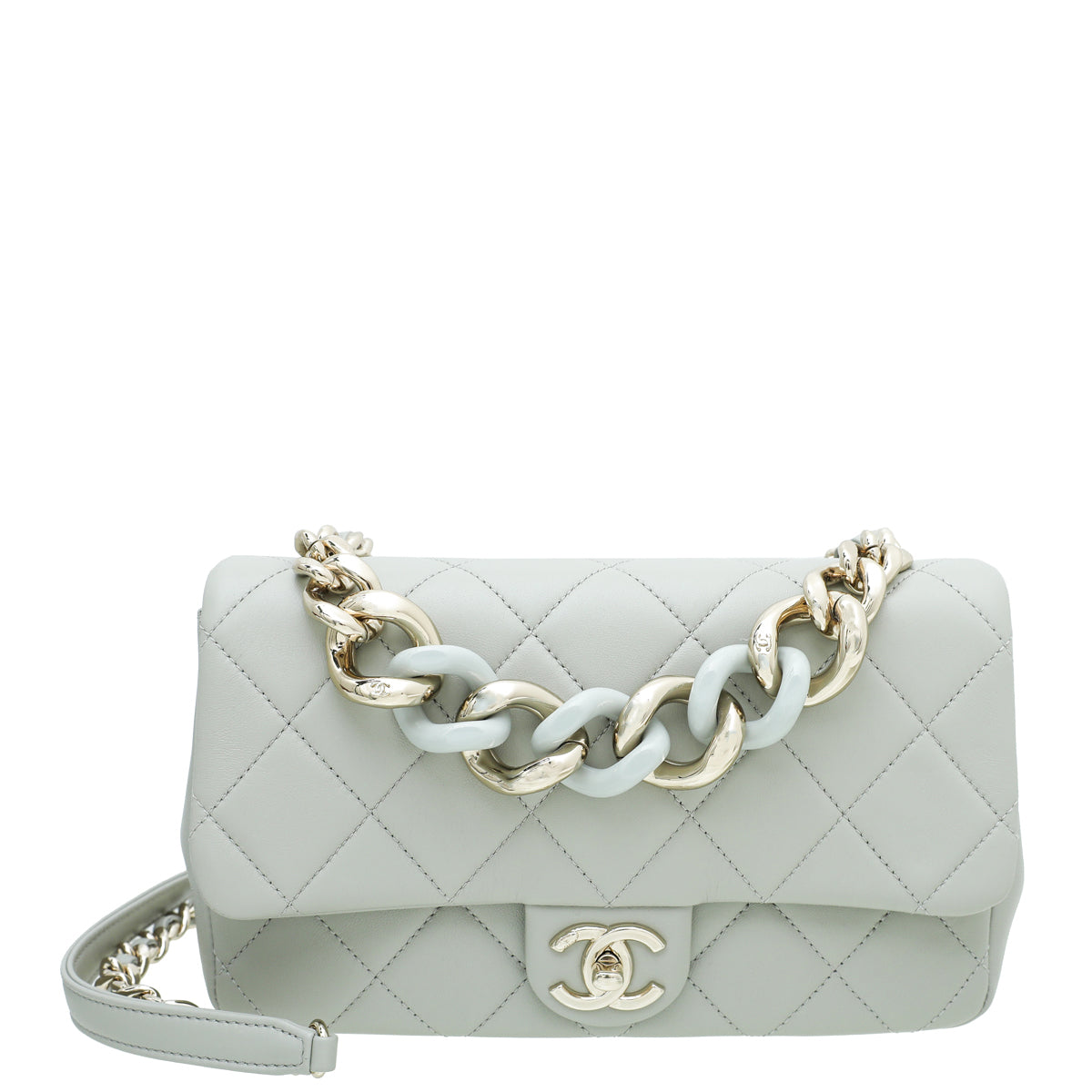 Crossbody bag Chanel White in Plastic - 33654784