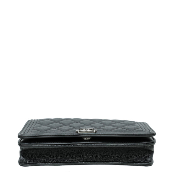 Chanel Black Le Boy Wallet On Chain – The Closet