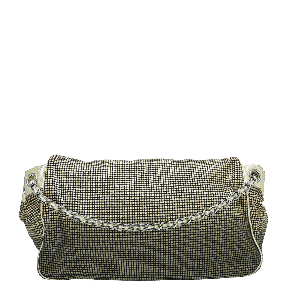 Chanel Gold CC Perforated Hollywood Accordion Flap Bag-Chanel-THE CLOSET