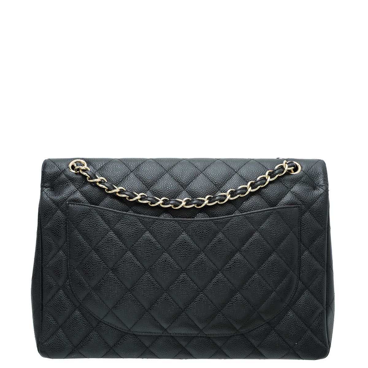 Chanel Black CC Classic Double Flap Maxi Bag-Chanel-THE CLOSET