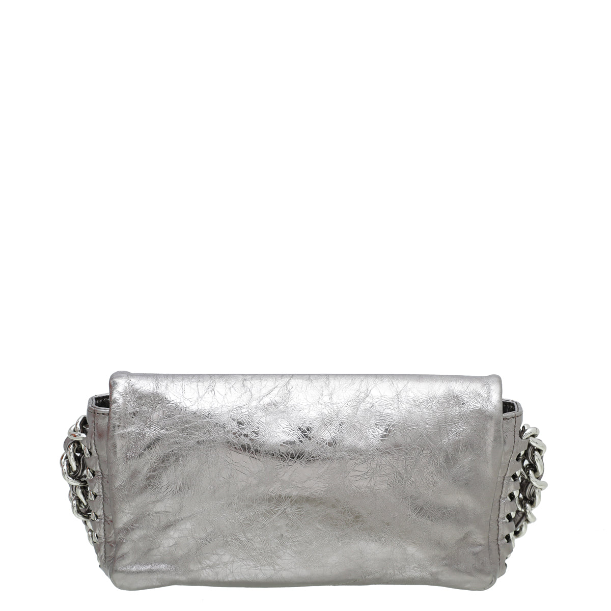 Chanel Metallic Silver CC Timeless Chain Flap Bag-Chanel-THE CLOSET