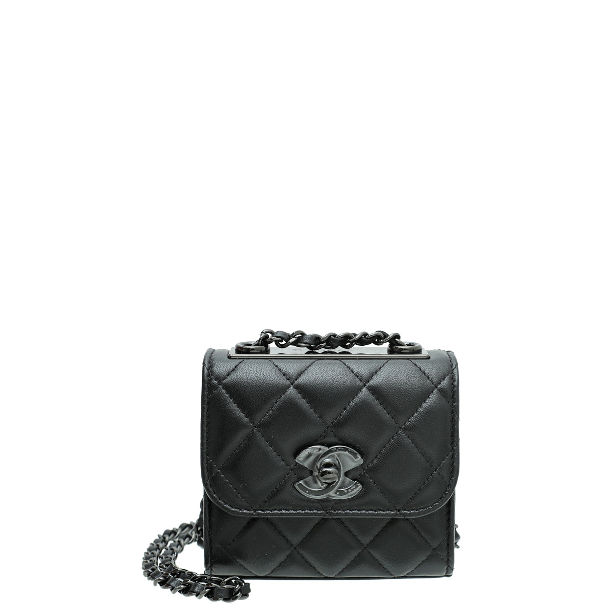 Chanel CC So Black Mini Trendy Mini Clutch With Chain-Chanel-THE CLOSET