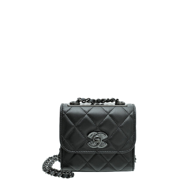 Chanel CC So Black Mini Trendy Mini Clutch With Chain THE CLOSET