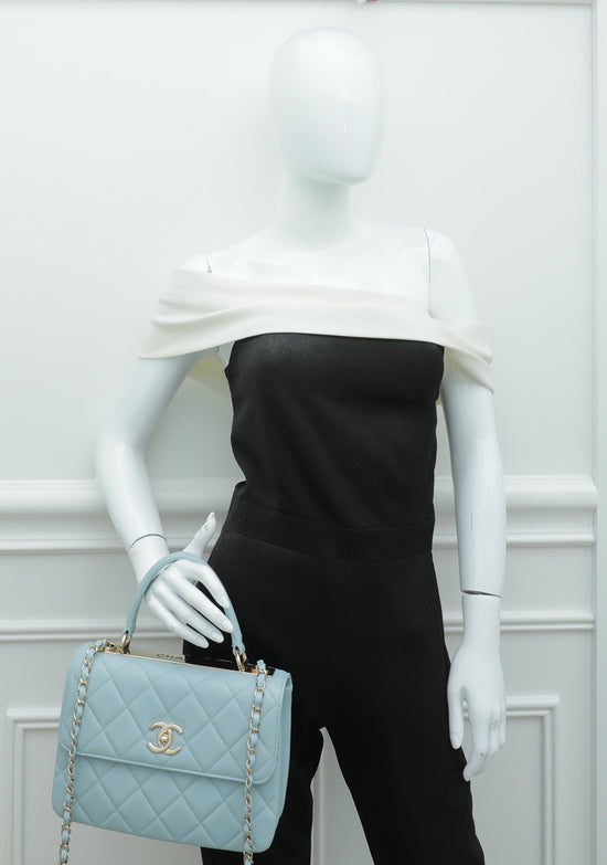 Chanel Light Blue CC Trendy Small Bag – The Closet