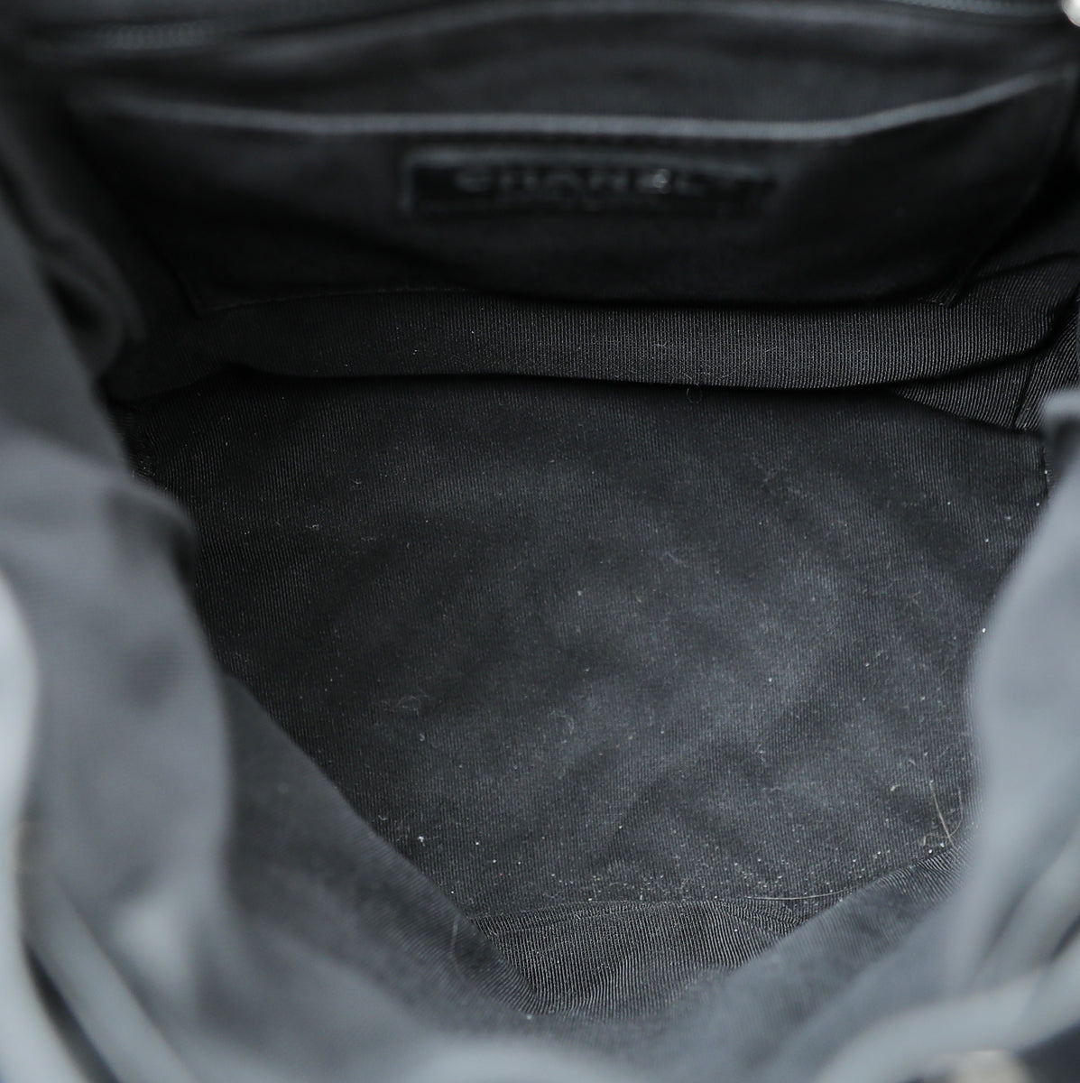 Chanel Black CC Chevron Urban Spirit Small Backpack Bag